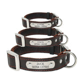 Customized Dog Collars Genuine Leather