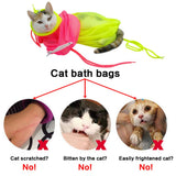 Mesh Cat Grooming Bath Bag