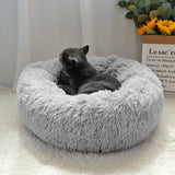 Long Plush Cat Bed